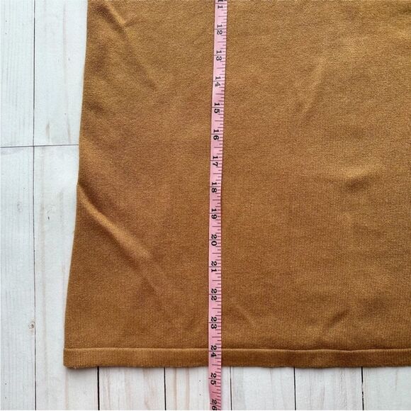 Chico's S Removable Neck Scarf English Toffee Brown Tie Neck Pullover Sweater - Picture 10 of 14